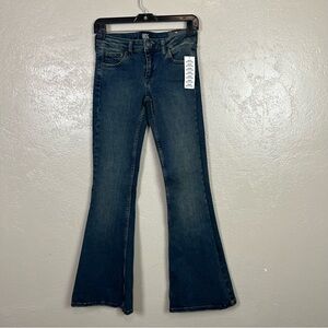 BDG Womens Jeans Low‎ Rise Dark Wash Flare Cotton Denim Stretch Size 27